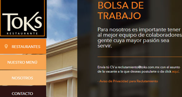Vacantes Toks
